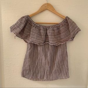 Bailey 44 Off shoulder ruffle top